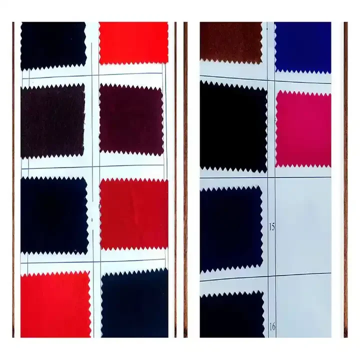 High quality Multi color customized flock fabric Woven Tricot Knitting Flocking Velvet Fabric for bag & gift box