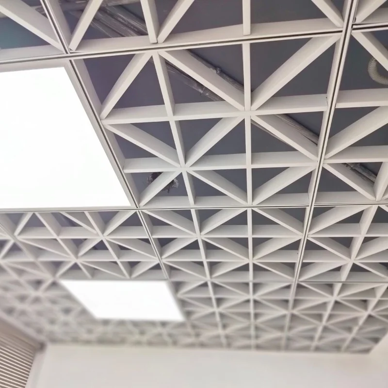 Contemporary Modern Open Cell Metal Ceiling Grid Waterproof Aluminum Suspended Grille Ceiling Tiles