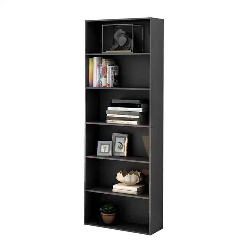 US warehouse direct sale 6 layers wooden storage cabinet amazon popular model cabinets storage and bookshelf
