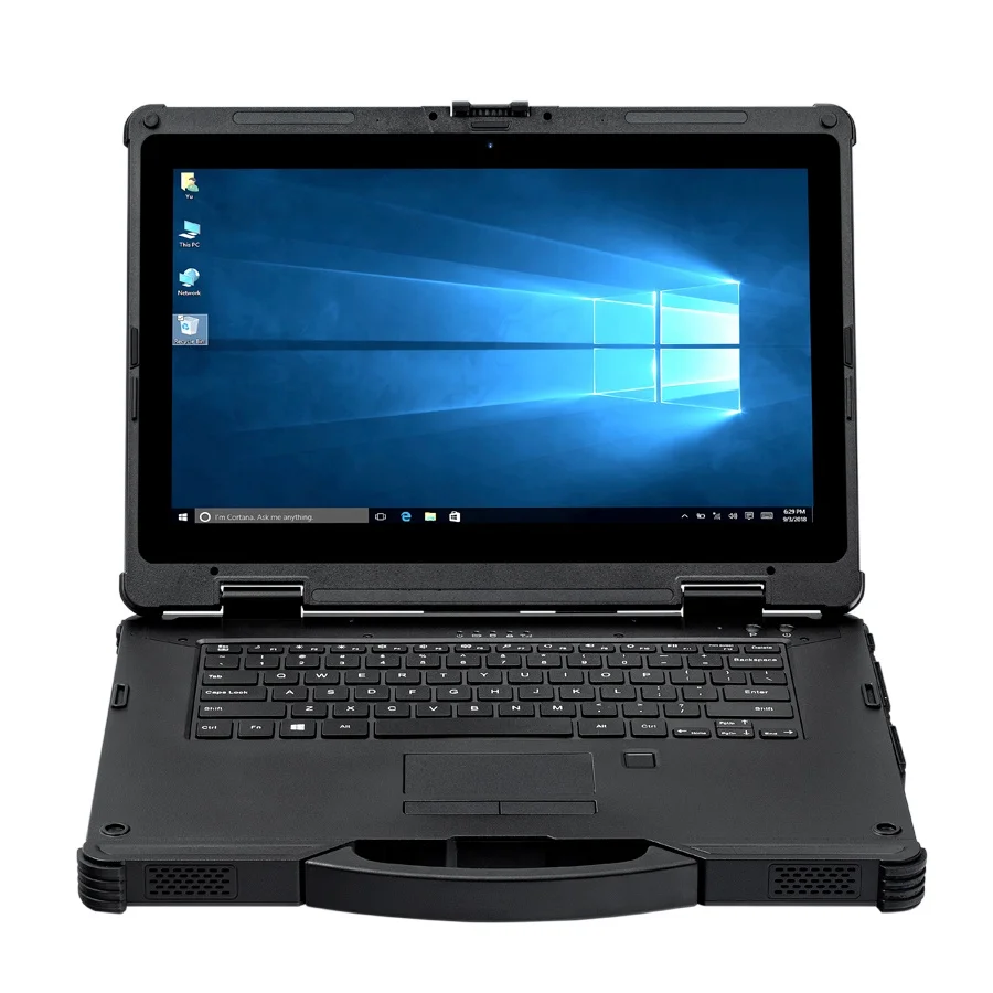 Новейший процессор i5/i7 14-дюймовый прочный ноутбук промышленный USB3.2 быстрая передача данных уличный водонепроницаемый ударопрочный
