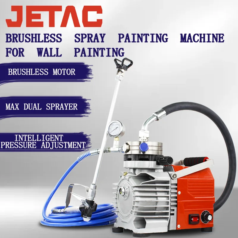 Electric High Efficiency High Power Wall Paint Spray Gun Brushless Painting Machine Sprayer