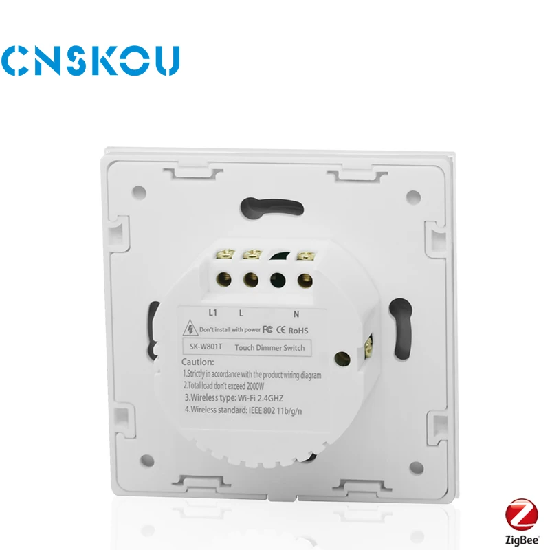 CNSKOU EU/UK Standard Smart Life Home Automation OEM Dimmer Zigbee Smart Switches