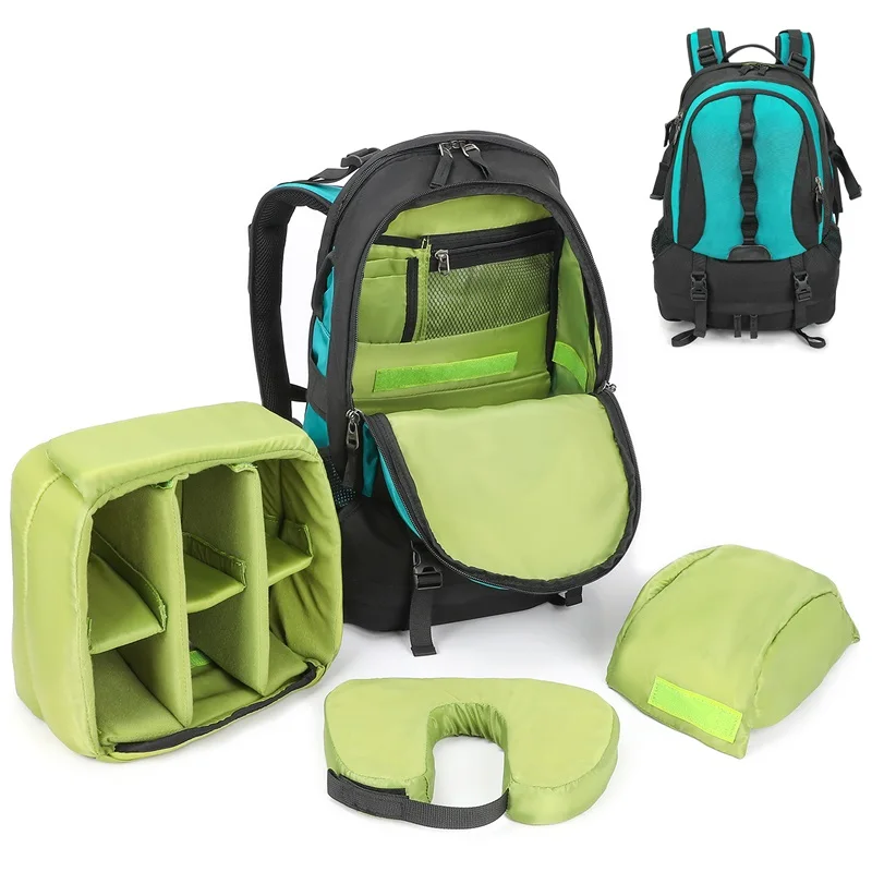 Extra Large Waterproof Camera DSLR SLR Backpack Case for Photography Rucksack Outdoor Hiking Trekking Laptop Travel Backpack