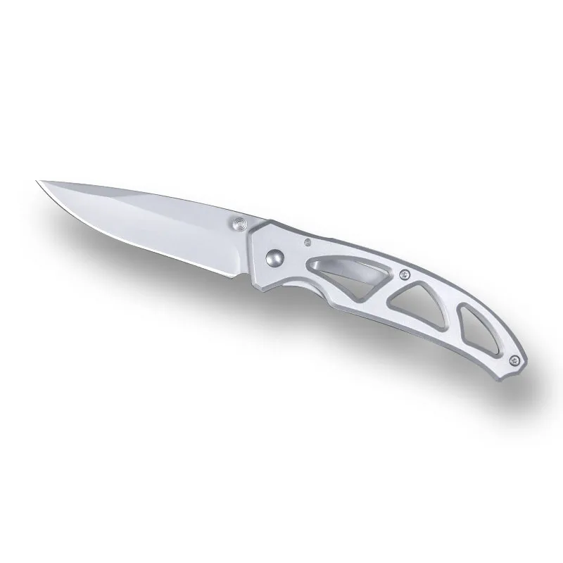 hollow handle pocket knives stainless steel titanium coated durable folding knife slight weight outdoor hunting tactical knife