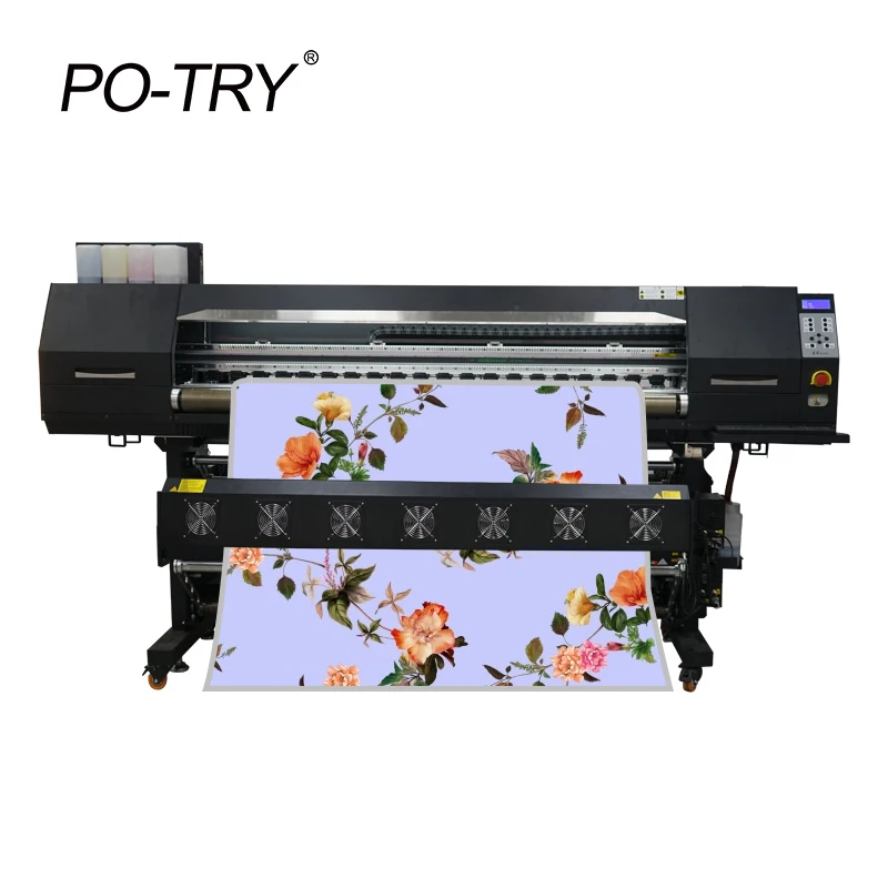 PO TRY 8 HEADS  heat transfer printing sublimation printer for textile  with i3200  printhead