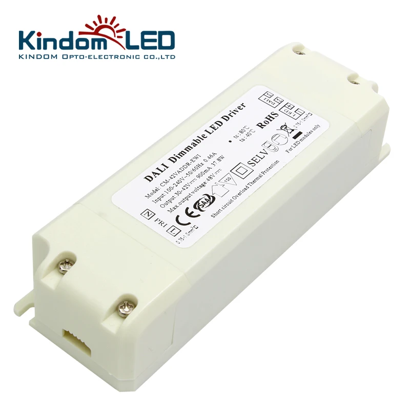  AC100 ~ 277V LED свет драйвер с CE & сертификат безопасности материала (по ограничению на использование опасных материалов в производстве Dali Диммируемый