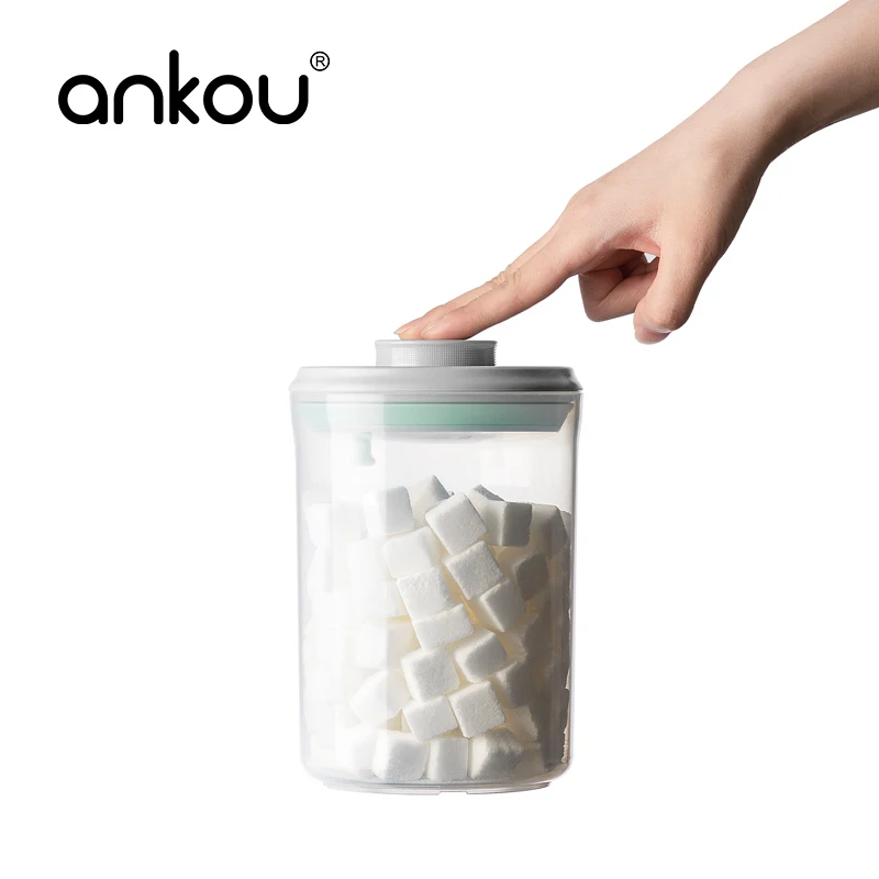 BPA Free Clear Pantry Organization Kitchen Grain Flour Plastic Food Storage Container On 10 Piece Set