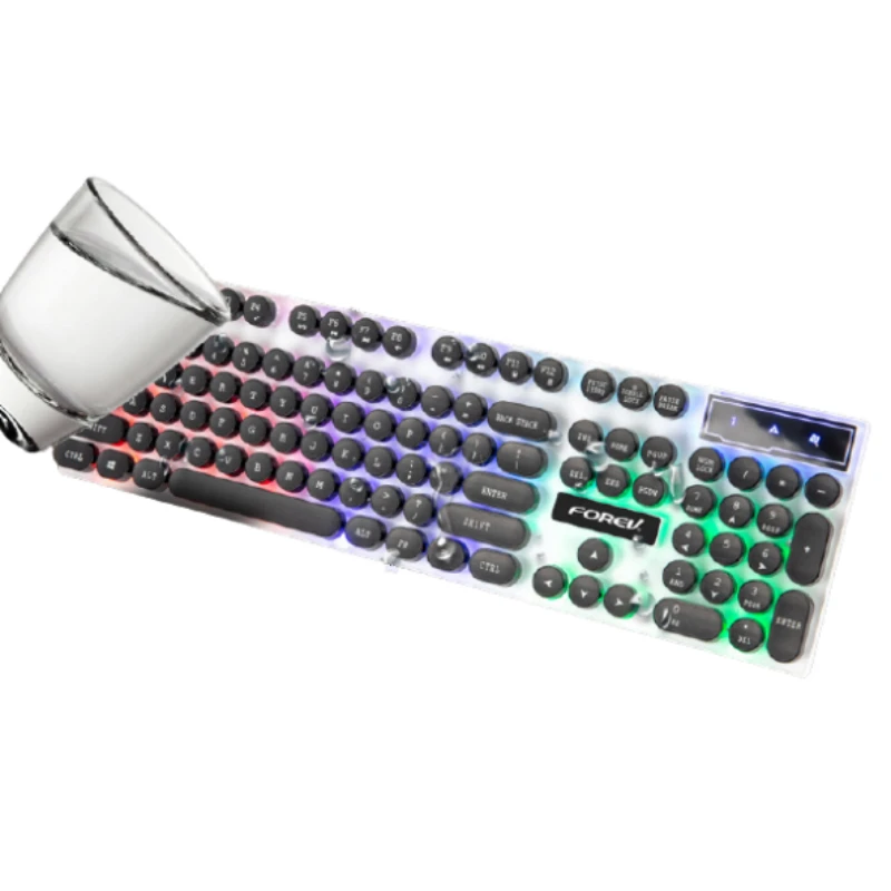 
New Mechanical Feel Cyberpunk Backlight Gaming Keyboard, Hotswap Keyboard For Sale 
