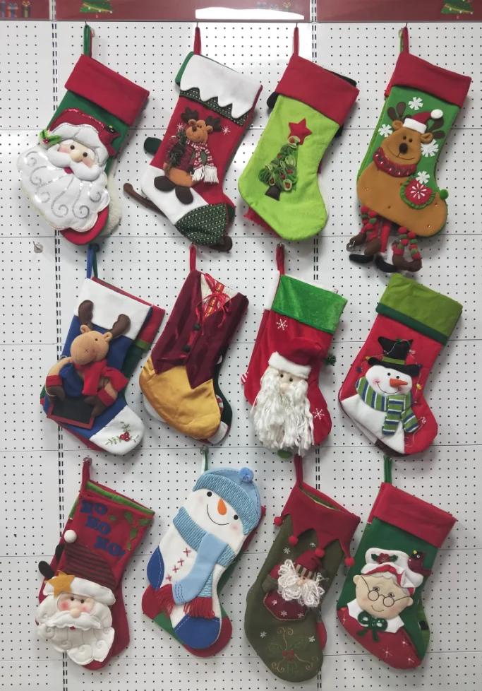 Christmas Crafts 3D Christmas Stocking  in stock Random Wholesale Home Decoration