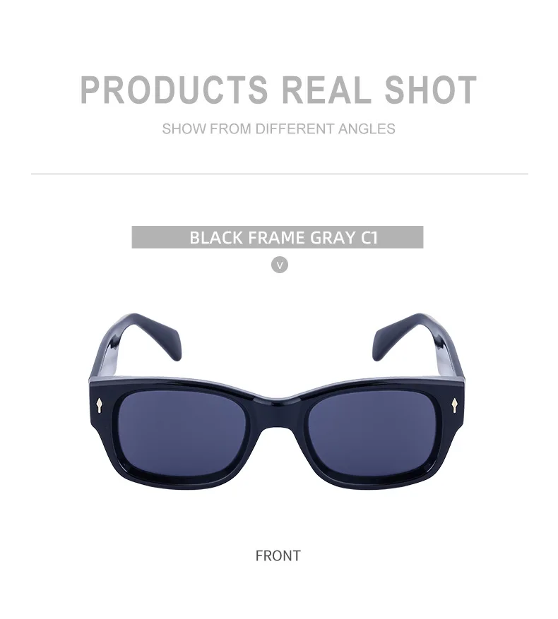 2024 New Glasses Custom 3D Logo Summer Metal Core Wide Legs Small Square Sunglasses