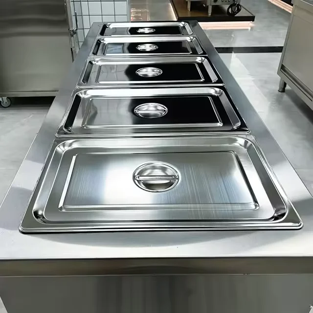 Luxury Food Warmer Stainless Steel Buffet Food Warmer Heating Bain Marie  Catering Heating Equipment
