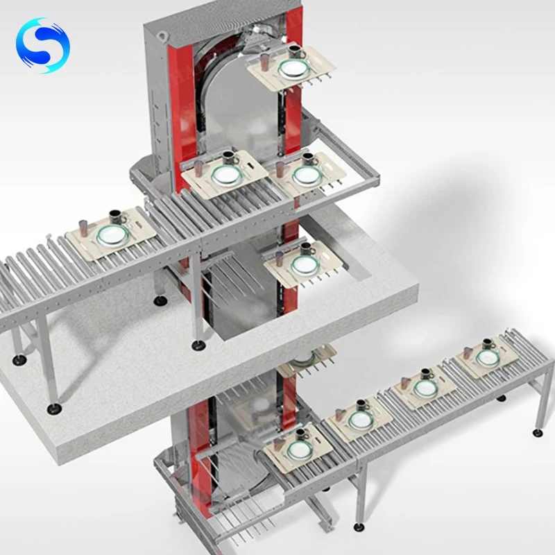 Автоматический высокоэффективный непрерывный конвейер, подъемный конвейер, поршневой конвейер