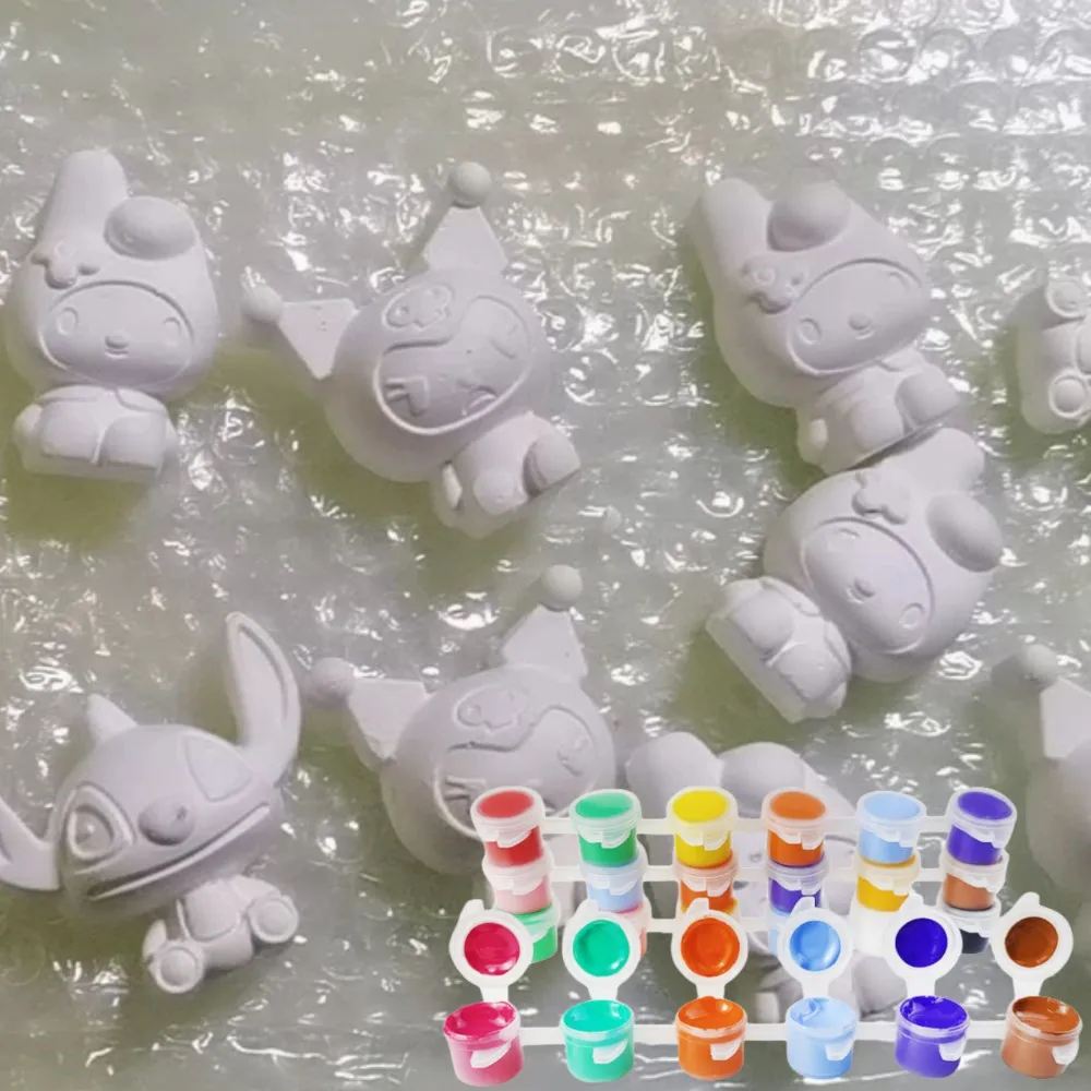KHY Halloween Kids Arts And Crafts Painting Kit Paint Diy Toys Ceramics Plaster Painting Set Gift Toys For Gift