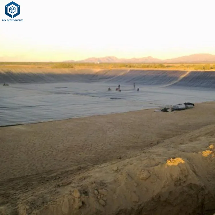 Ewage Treatment Black HDPE Pond Liner Plastic Geomembrane Sheet for Landfill Liner in South Africa