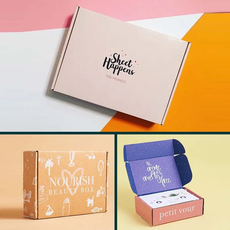 GONHUA paper mailing box corrugated packaging mailer shipping paper box shipping boxes for small business