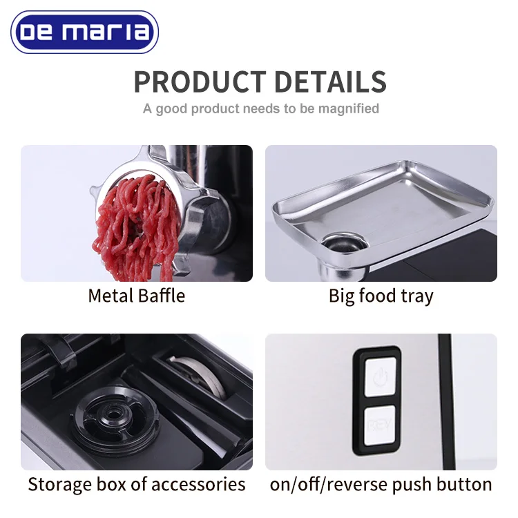Universal High Performance Multi-function Meat Mincer Grinding Plates New Electric Meat Grinder Machine Electric Meat Mincer