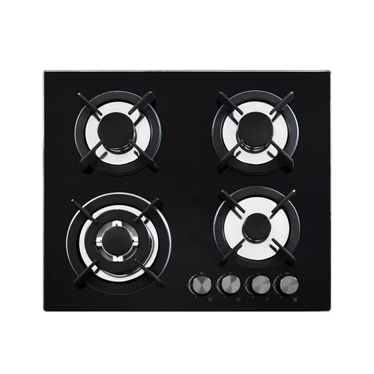 Guangdong Household Four-Cooker Cooktop Natural Gas Liquefied Gas Embedded Gas Stove