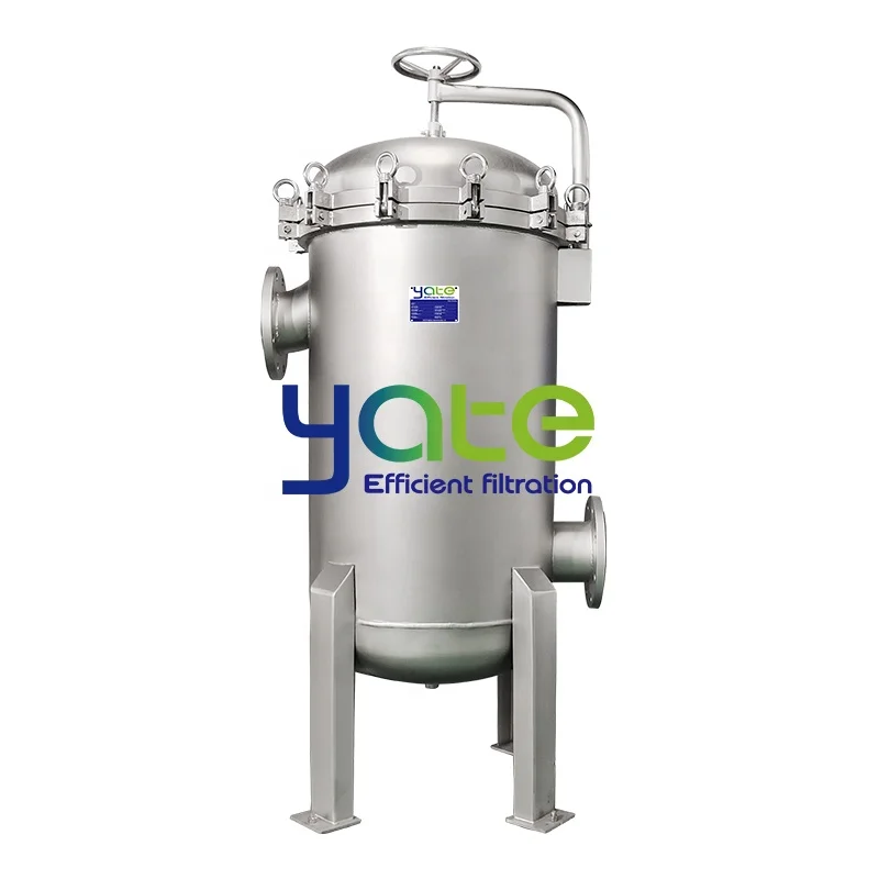 Weak acid solution filter inside sprayed with PTFE Polytetrafluoroethylene  stainless steel 316 Single Multi Bag Filter Housing