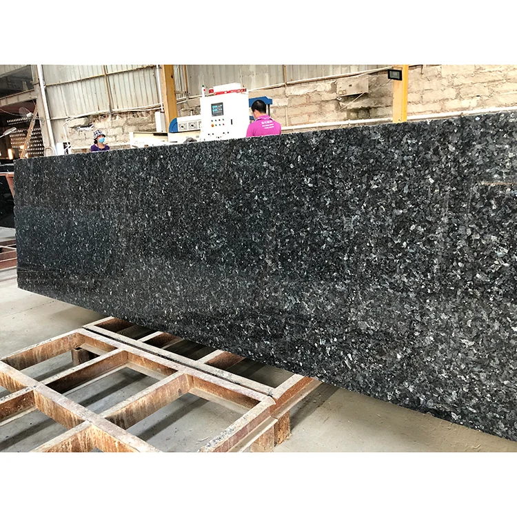 Low Cost Labrador Silver Blue Laminated Pearl Granite Slab,Blue Pearl Granit Stone Tile Slab