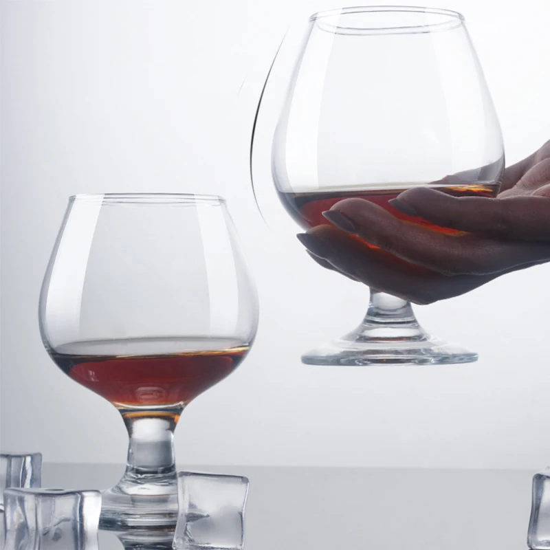 Wholesale 12oz  wineglass Cognac and brandy snifter glass clear wine glass goblet wine glasses red wine glass