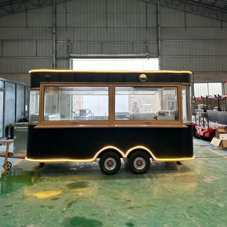 Long working life Multifunctional automatic halal food trailer/pizza food trailer/mobile food trailer for sale australia