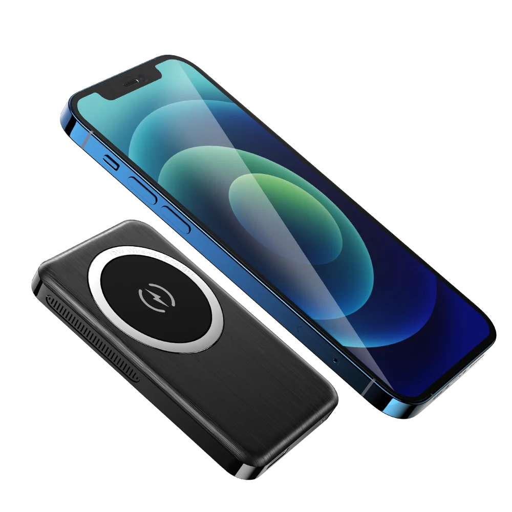 Быстрая зарядка телефона зарядное устройство 5000 Mah QC банк питания беспроводной магнитный внешний