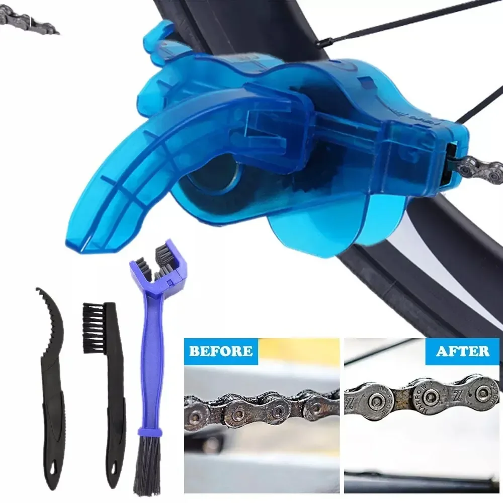 Mountain cycling bike accessories bicycle 3D chain brush wash tool set