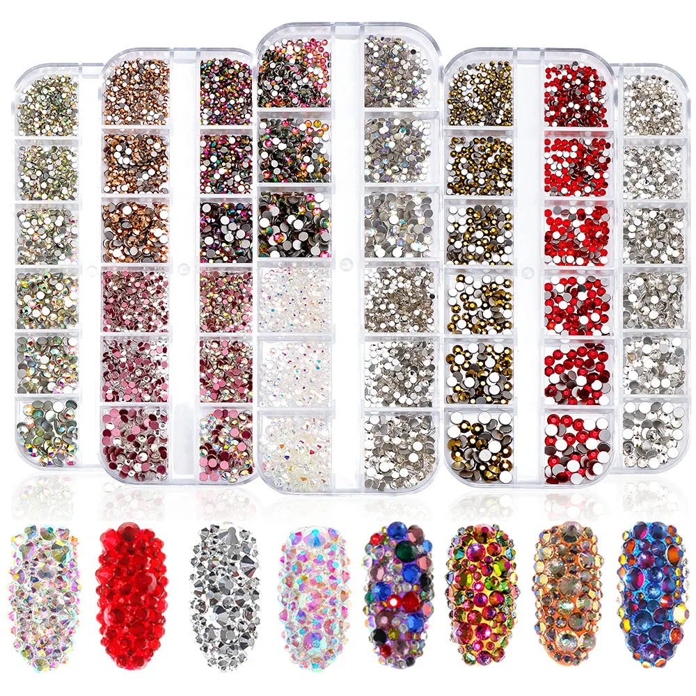 RTS Dropshipping Round resin ab stone opal candy pastel jelly color Hot-fix nail art glass rhinestones Flat back