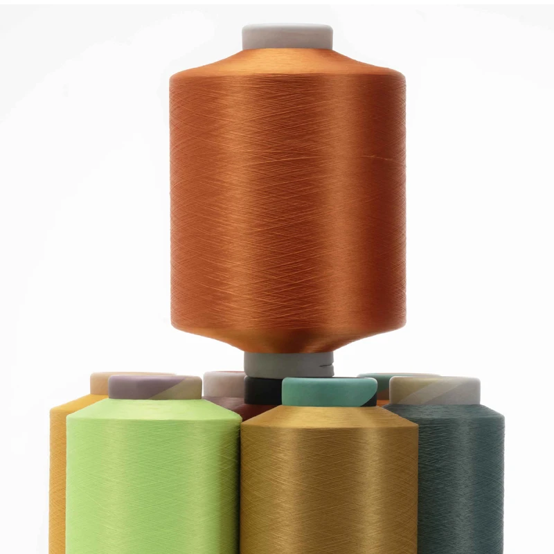 Huilong 100% polyester yarn 150d twisting yarn Computer embroidery thread special specifications Semi Dull DTY