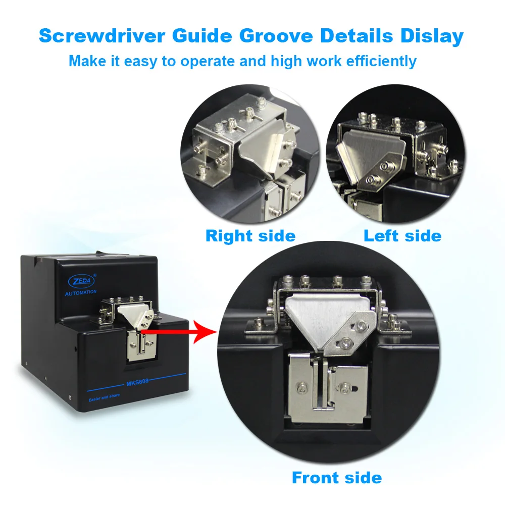 Zeda MKS608 suit M1.0-M5.0 diameter portable industry assembly line feeding system machine screw feeder presenter dispenser