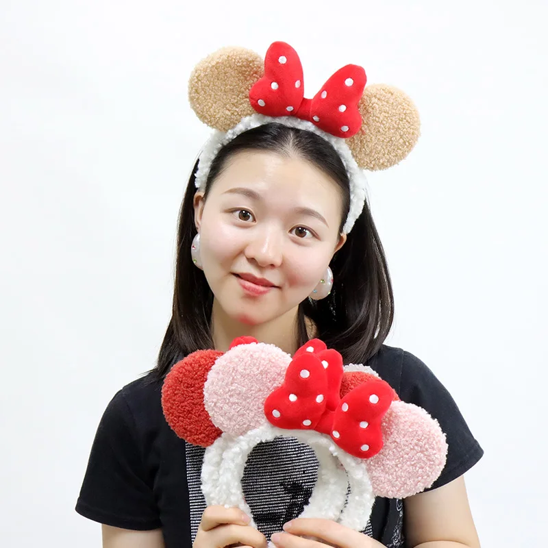 Mouse ears lovely kids cotton sweet heart Eco-friendly Kids Hair Accessories