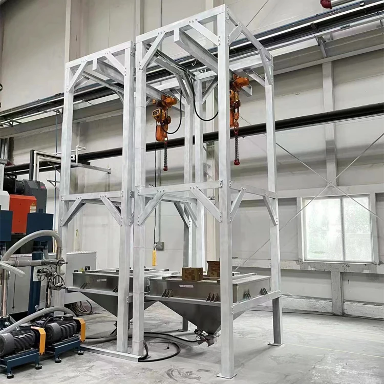 jumbo bag unloading machine injection molding extruder machine Big Bag Unloader Discharging Equipment