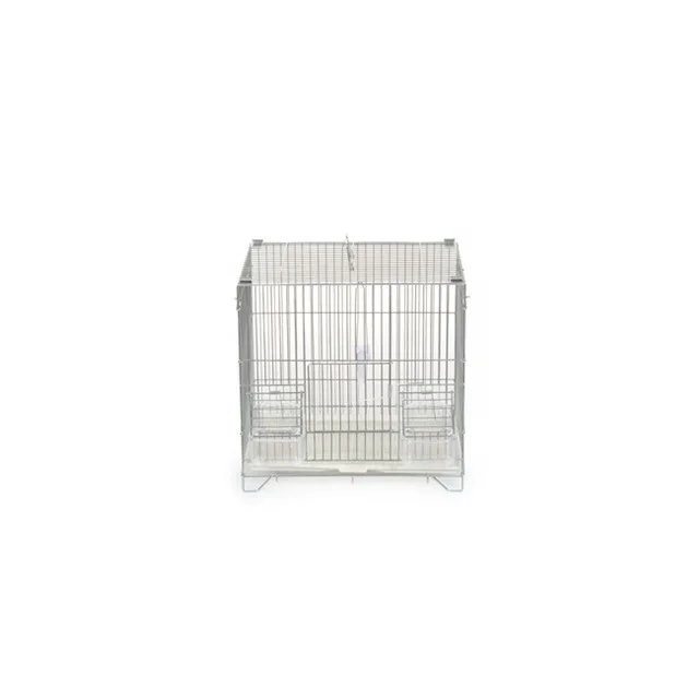 Wholesale white color bird breeding cage house with wire mesh