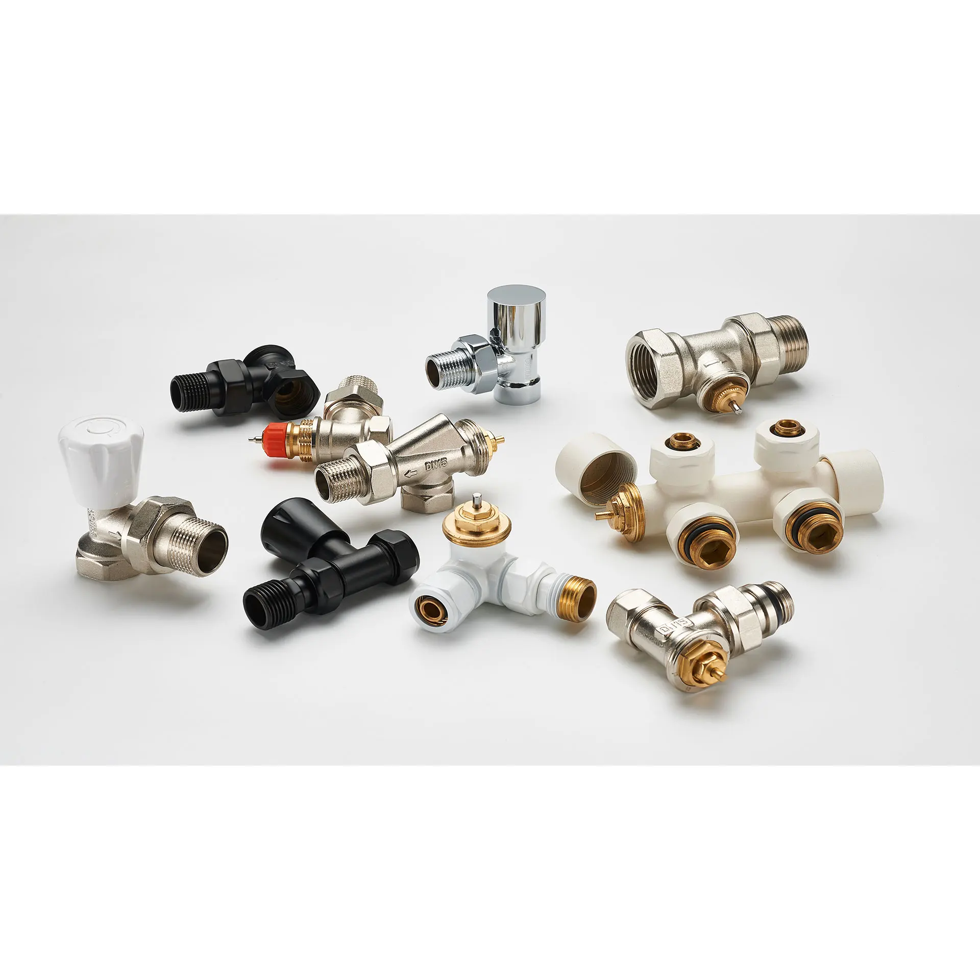 House heating system thermostatic mixer valve 	preset radiator valves