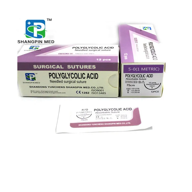 CE ISO Good Price Sterile Polyglactin 910 Suture Kit Sutures With Needle