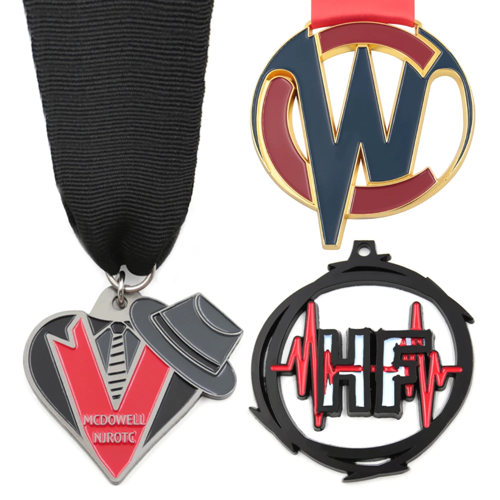 
Manufacturer Bespoke Design 2D 3D Award Prize Medals Medallion Bronze Race Gold Metal Sports Custom Medal 