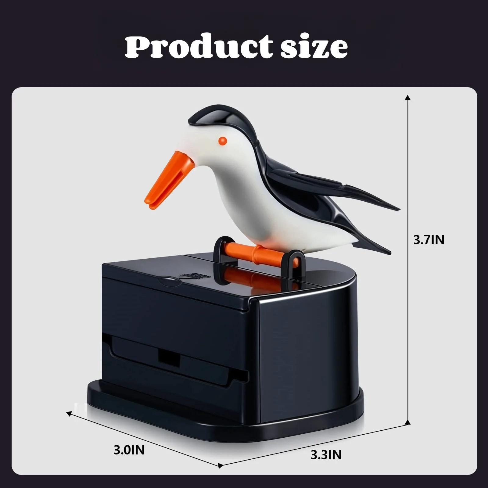 2024 FASHION Automatic Storage Toothpick Dispenser Dinning Table Decor Press Type Toothpick Holder Bird Shape Toothpick Box Bird