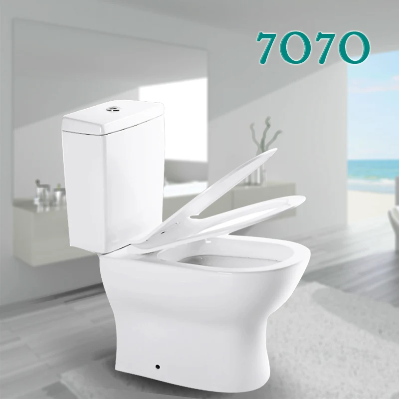 High Quality Ceramic Toilets Sanitary Wares Bathroom Toilet Washdown Two Piece Toilet Wc