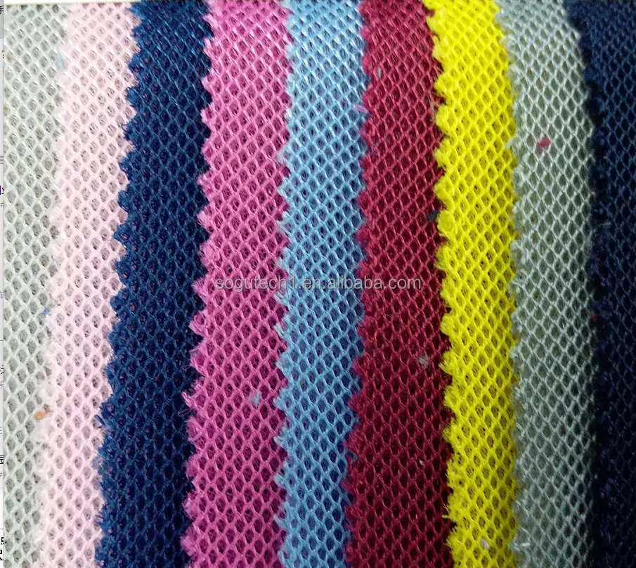 SOGU High Quality 3D Air Sandwich Mesh Fabric with 100% Polyester Shoe Material Lining For Shoe Industries Production