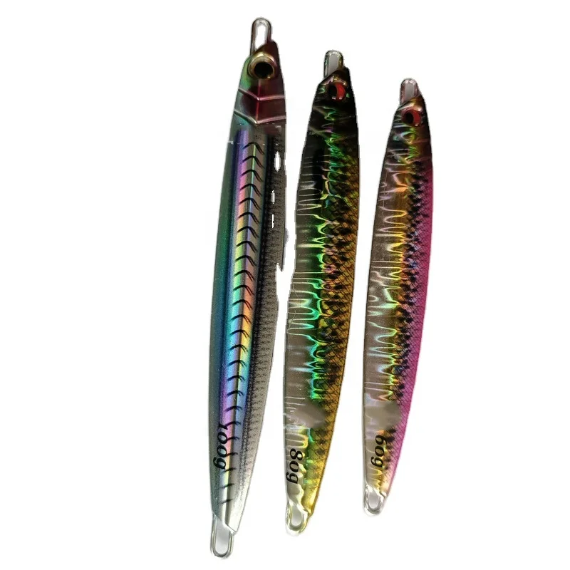 KM  60g 80g 100g  Metal Fishing Jig Lure Long Casting Japan Style Lead Metal Deep Sea Boat Fishing Lures