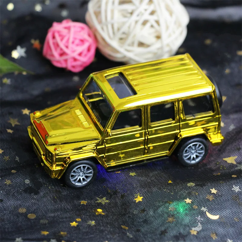 Small plastic car cake decoration ornaments off-road vehicle birthday gift children gift toy gold birthday party supplies