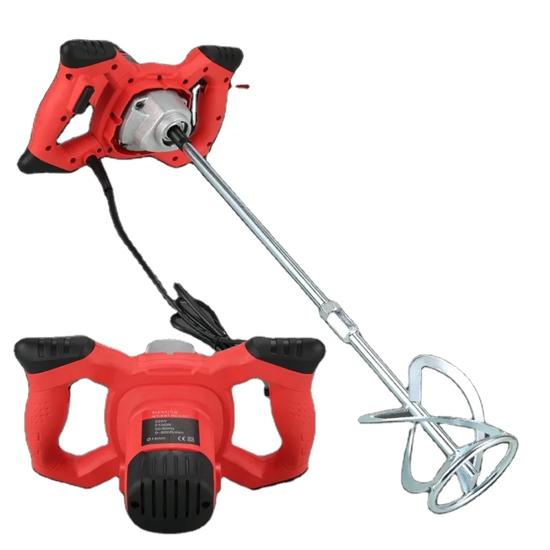 110 В/220 В 2100 Вт электроинструменты Электрический рулевой смеситель быстрое перемешивание стержень ручной краскосмеситель цементного раствора пищевой смеситель