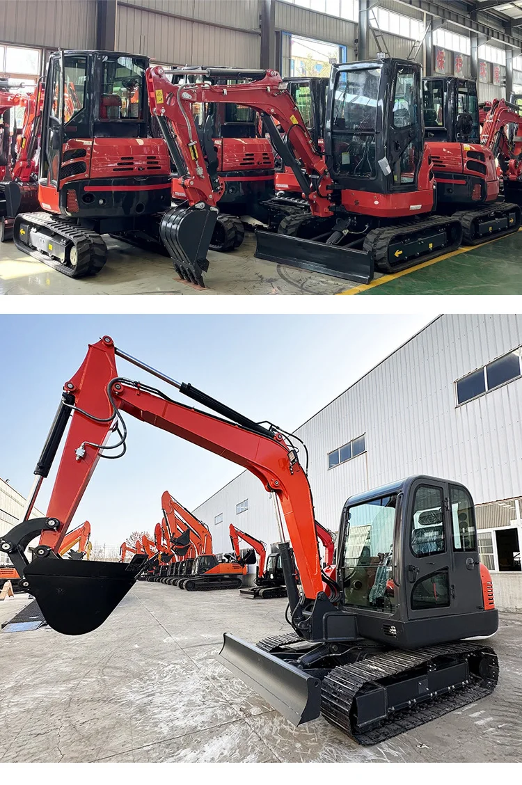High quality Kubota engine EPA/EURO 5 Chinese mini excavator 1ton 2.5 T 3.5 ton cabin mini digger excavator