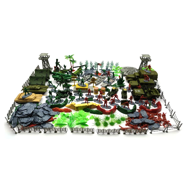 Wholesale plastic tank model kits action toy figures military toy