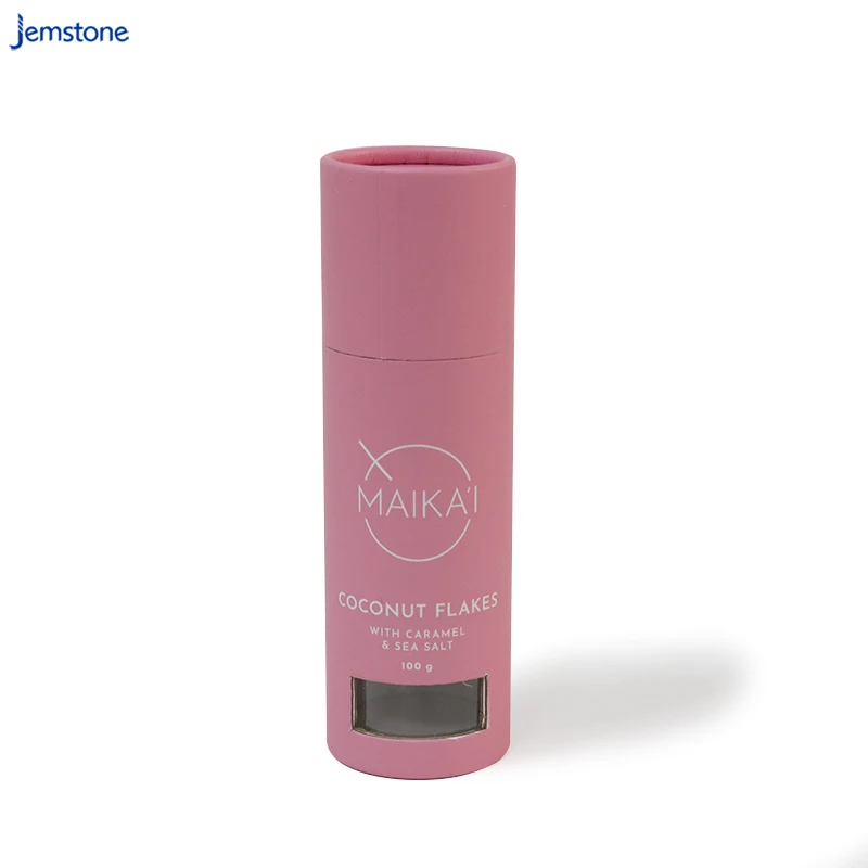 Resealable Bath Salt Packaging Cardboard Cylinder Natural Ocean Sea Salt Cardboard Tube Packaging