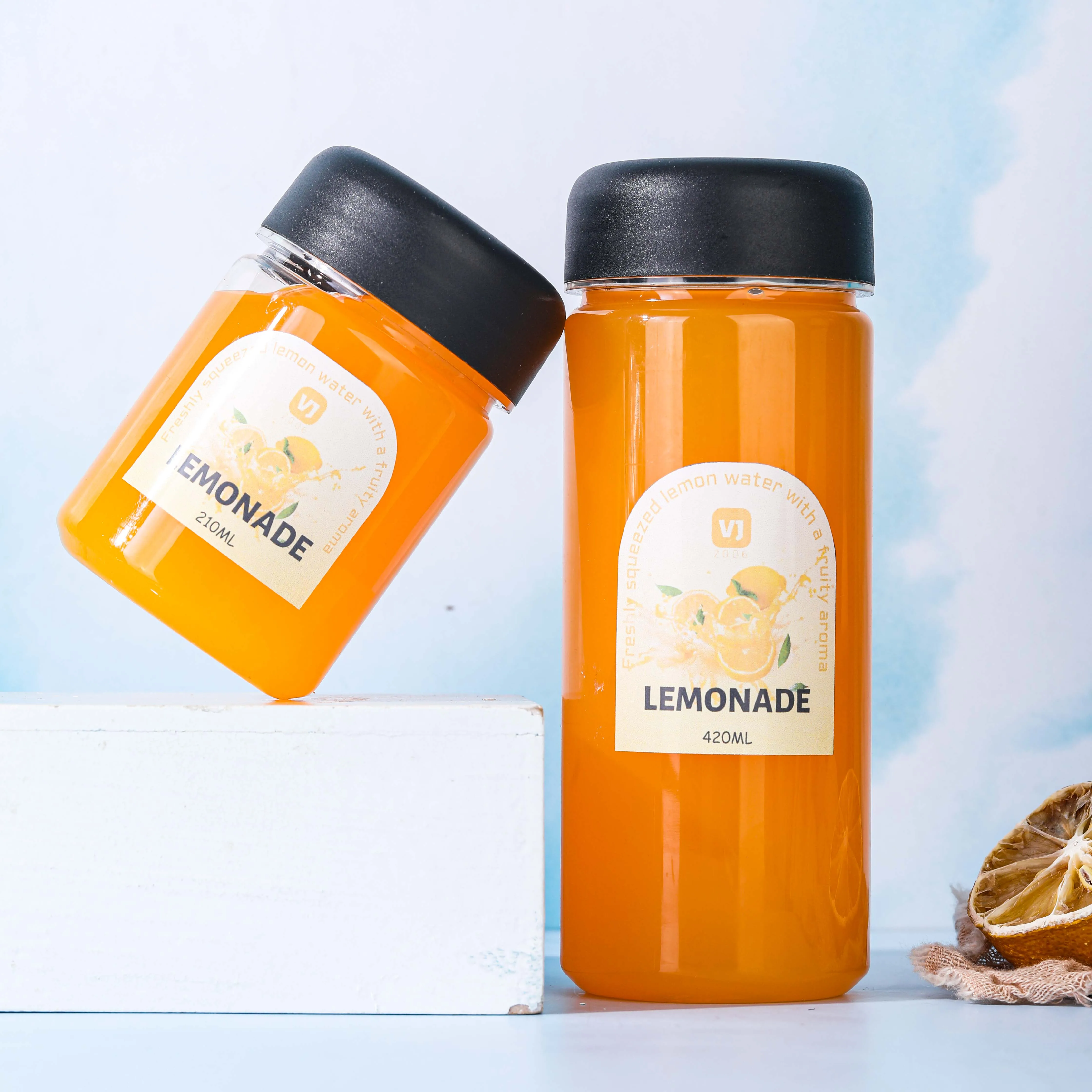 Manufacturer Clear Empty Food Grade PET Plastic Water Drinking Bottles 350ml round Juice Beverage