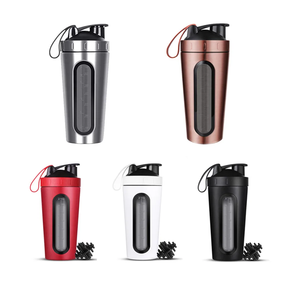Protein Powder Sports Shaker Bottle For Water Bottles Gym Nutrition Blender Cup Stainless Steel Vacuum Insulation New