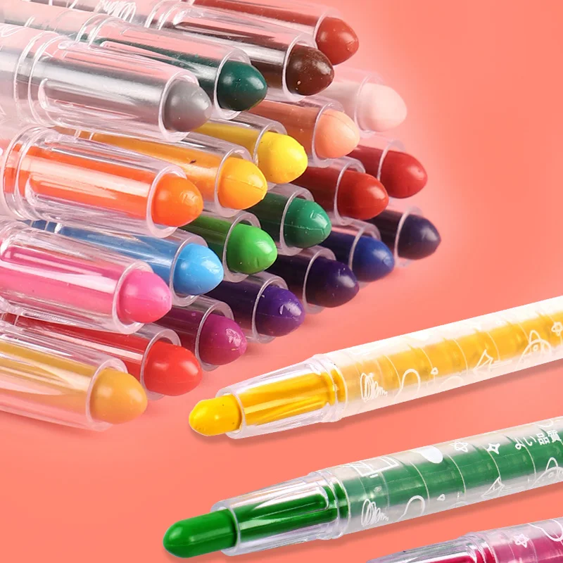 Wholesale Non Toxic crayon set Twistable Washable Silk Crayon