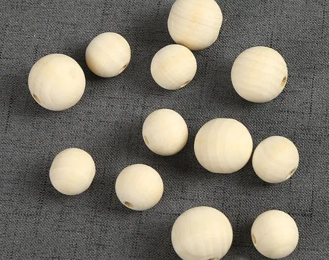 Китайские бусины вишни 4-50 мм деревянные шарики натурального цвета аксессуары «сделай сам»