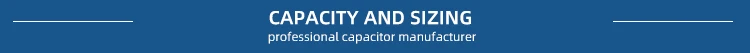 Capacity and sizes